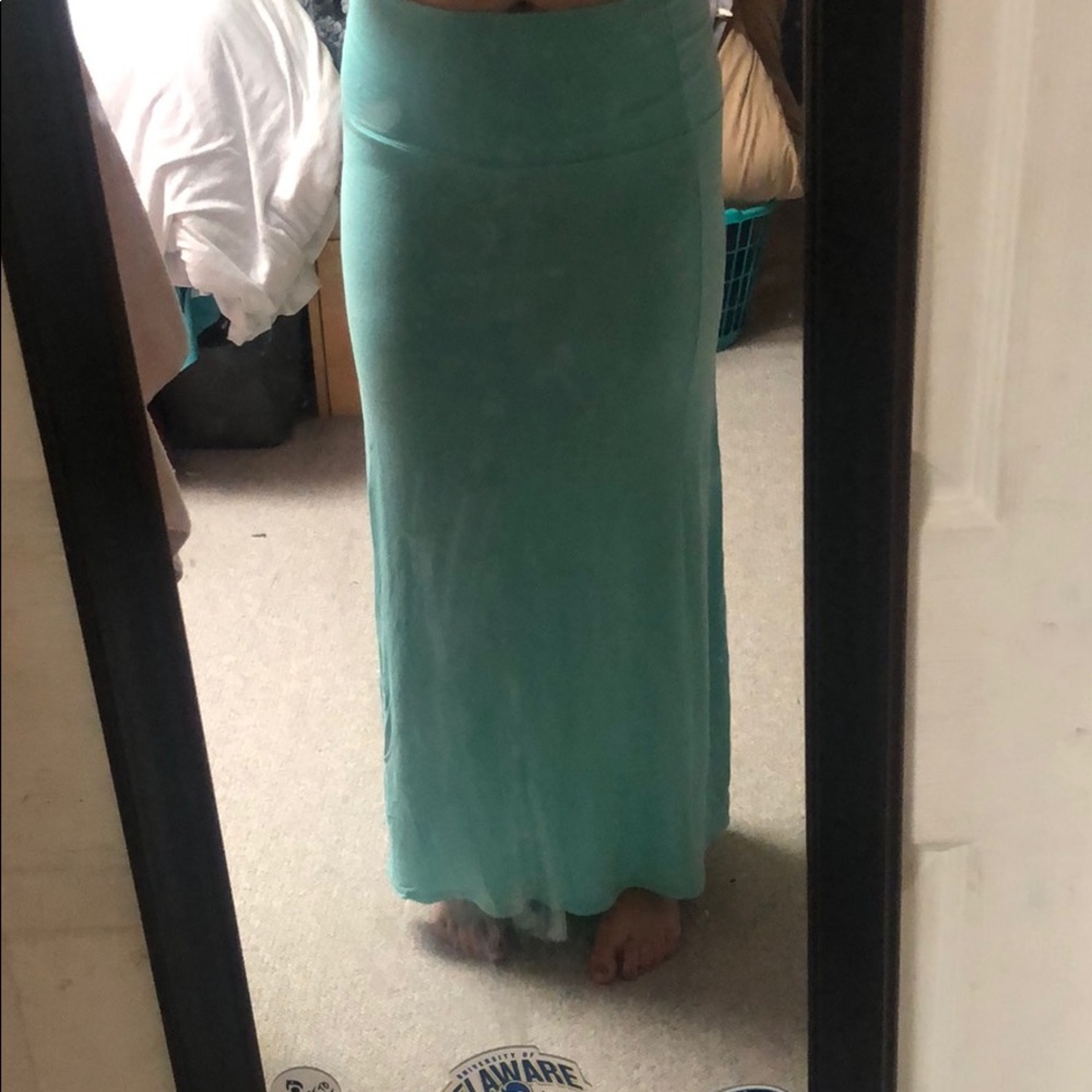 Teal Maxi Skirt
